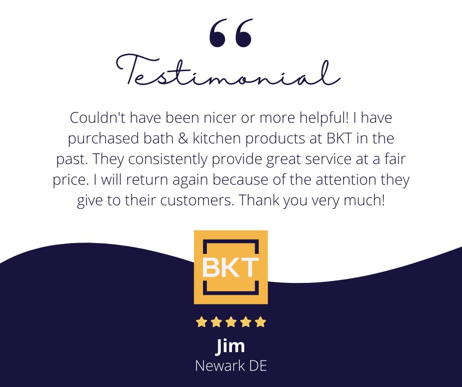 We love to hear positive feedback! At BKT we strive to give exceptional customer service to all. Thank you Jim for the recognition 😊