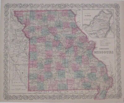 NewWorldMaps's tweet image. Featured in our latest newsletter:

Handsome large-format antique lithographed map of #Missouri in original hand color with decorative scrollwork border, printed more than 150 years ago.

$89.99
ebay.com/itm/2753605145… 

#ColtonMap #MapCollecting #AntiqueMap #antique #map #decor