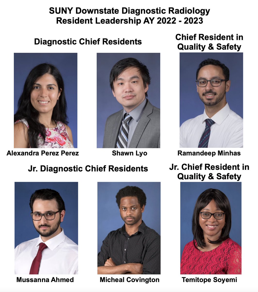 Introducing our Resident Leadership Team AY 2022-2023 @SUNYRadiology ✨✨ Looking forward to an exciting year ahead!