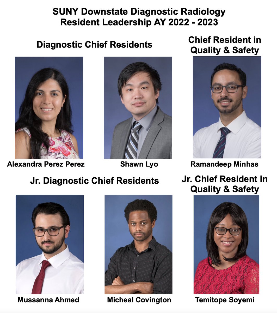 SUNY Downstate Radiology (@sunyradiology) on Twitter photo Introducing our Resident Leadership Team AY 2022-2023 <a href="/SUNYRadiology/">SUNY Downstate Radiology</a> ✨✨ Looking forward to an exciting year ahead! Introducing our Resident Leadership Team AY 2022-2023 <a href="/SUNYRadiology/">SUNY Downstate Radiology</a> ✨✨ Looking forward to an exciting year ahead!