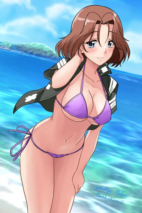 #暑いので水着絵で体温調節する 
ガルパン関連新作描きたいっ! 