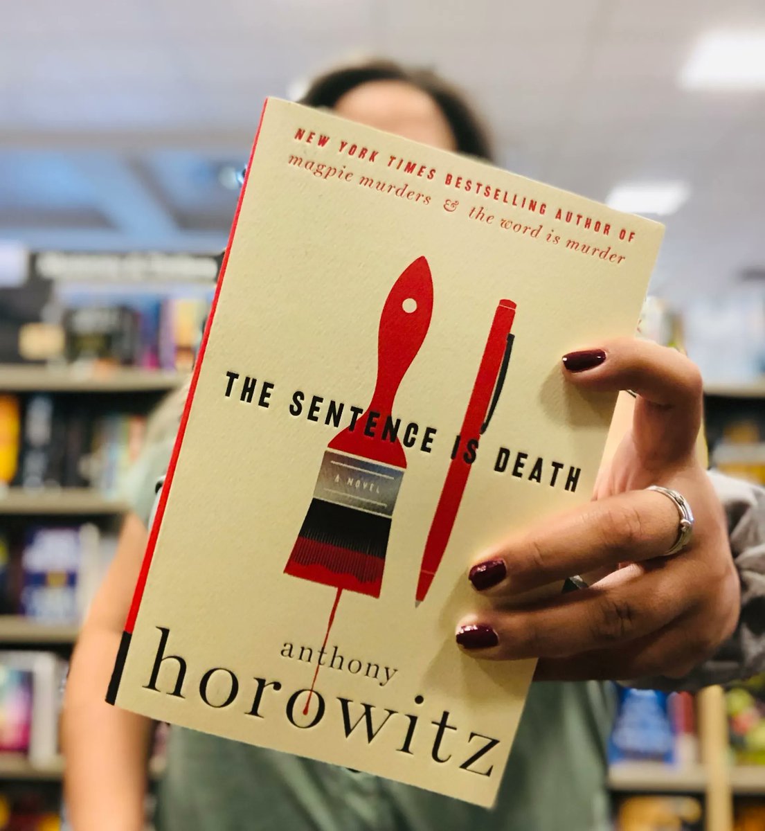 'You shouldn't be here. It's too late...' ~The Sentence Is Death by Anthony Horowitz 
#BNTemecula #BNBooksellers #BookRecs #TheSentenceIsDeath #AnthonyHorowitz #HawthorneAndHorowitzMystery #Book2 #TheWordIsMurder #MagpieMurders #SolveTheMystery #SolveTheCrime