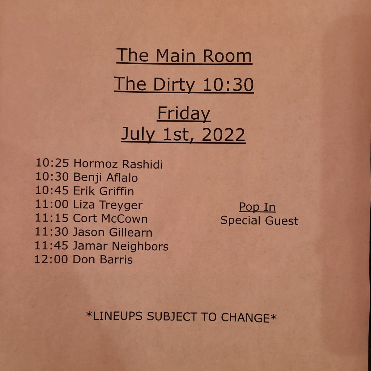 The Comedy Store tweet media