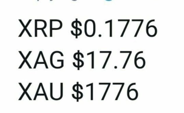 RT @ChadSteingraber: This happened.. at one single time to send a message.
#XRP
#Silver
#Gold https://t.co/Wo8gIvVlIR