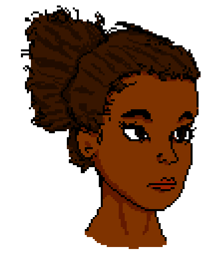 thespokenolive's tweet photo. Making faces for Untitled Topad Game. This is where we are starting with the player's face.

#indiedev #pixelart #topad https://t.co/CfiOG9rbTQ