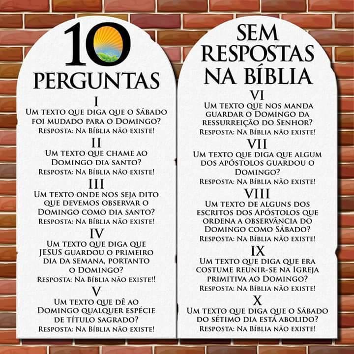 #FelizSábado 🤔🤔😂😂 Por favor, compartilhe e marque algum amigo que possa responder!
Queridos leitores, agora estou realmente na mira e preciso de ajuda... 
Me digam como responder a estas perguntas pois eu não encontro as respostas em nenhum verso da Bíblia!
