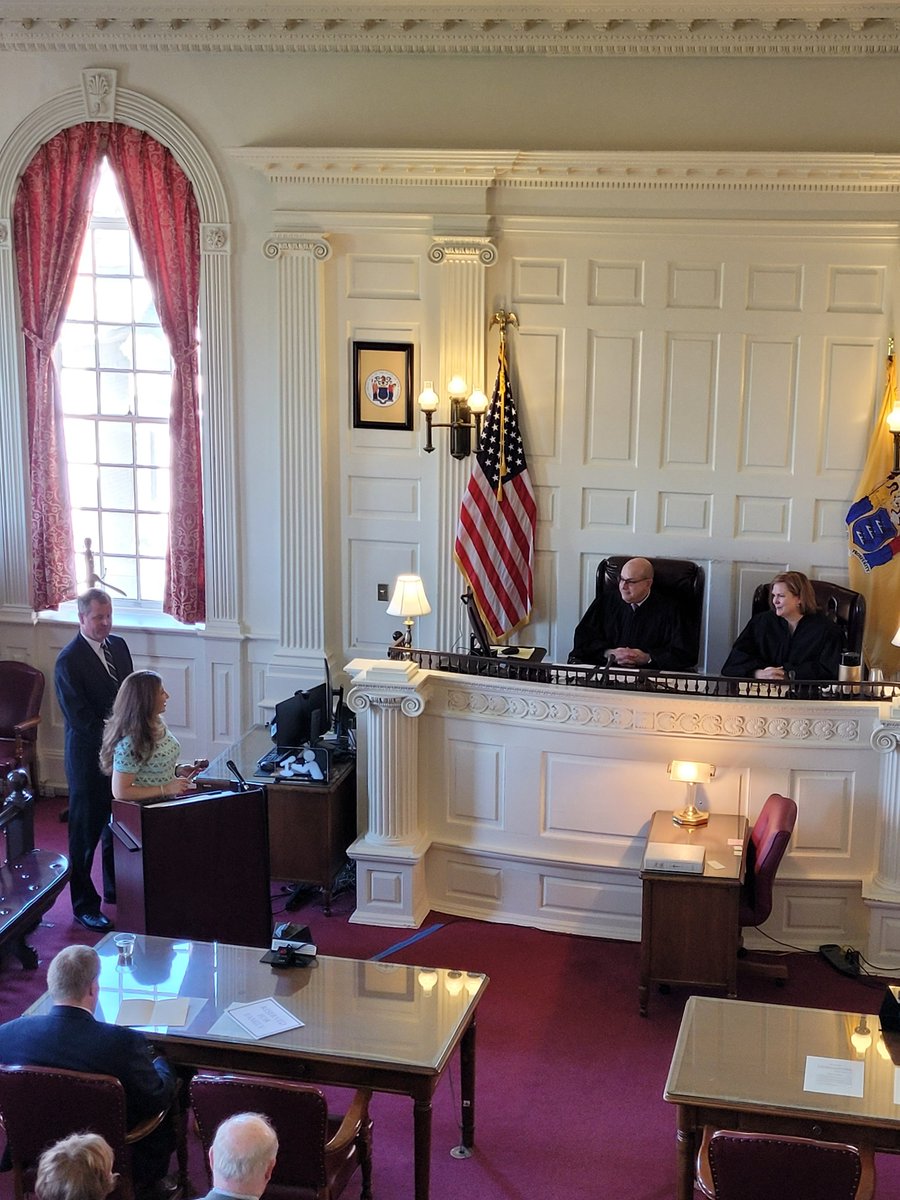 MorrisCountyBa1's tweet photo. MCBA President Angela Scafuri spoke at the Investiture Ceremony of Judge Patricia O'Dowd on 6/14 &amp; presented her w/ a personalized gavel from the MCBA. #mcba #morristownlawyers #newjerseylawyers #morriscounty #morriscountylawyer #morristownlaw #morriscountybarassociation https://t.co/WO0bZmXRk6