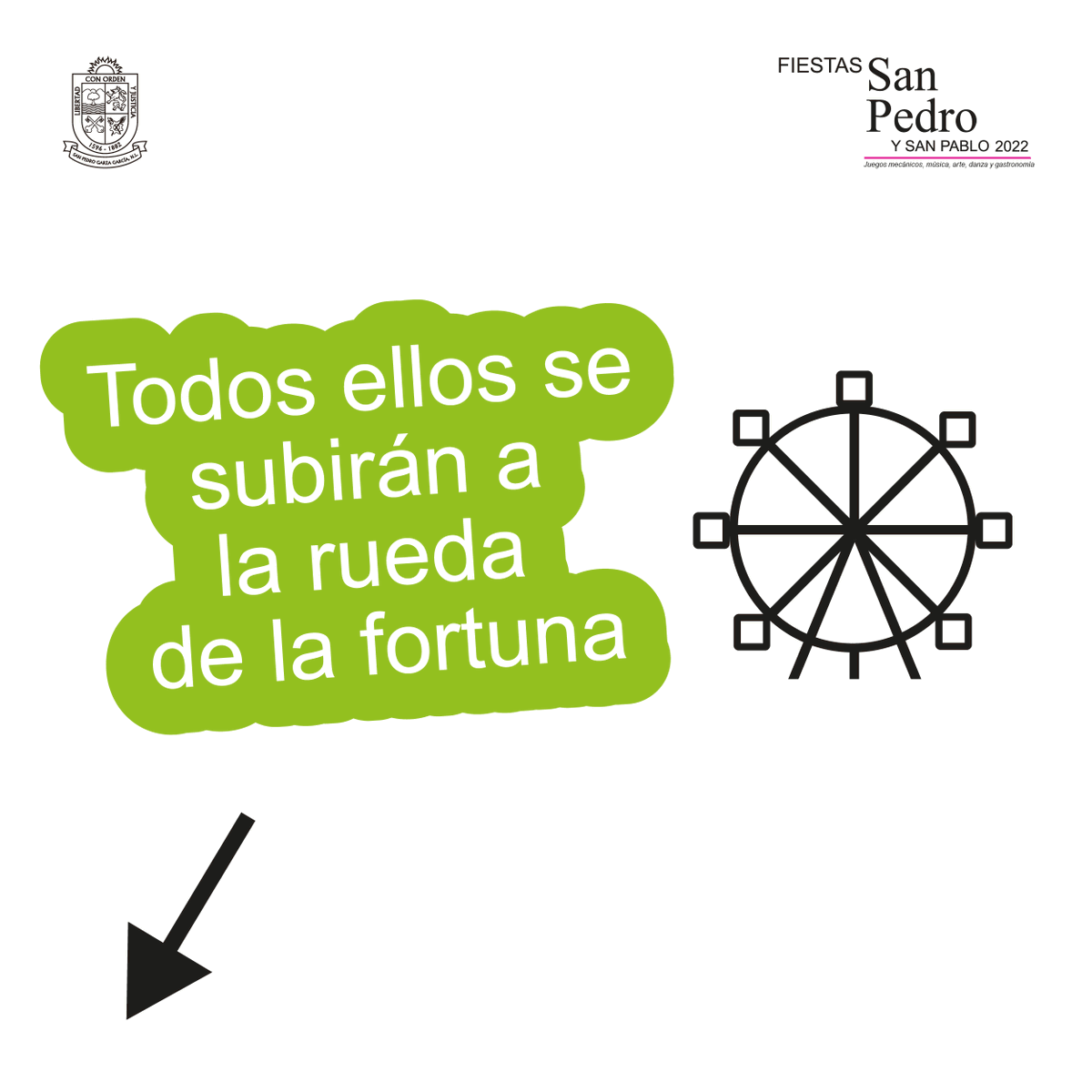 SanPedroNL's tweet photo. ¿Te animas a subirte? 🎡🎢 Fiestas de #SanPedro y San Pablo 2022

Mira todas las actividades 🎠 https://t.co/mF2Hyh4xzU 

¡Te esperamos! 🎭 @CulturaSanPedro #MuseoElCentenario #ArteYPatrimonioSPGG https://t.co/CZFhxXZJGo