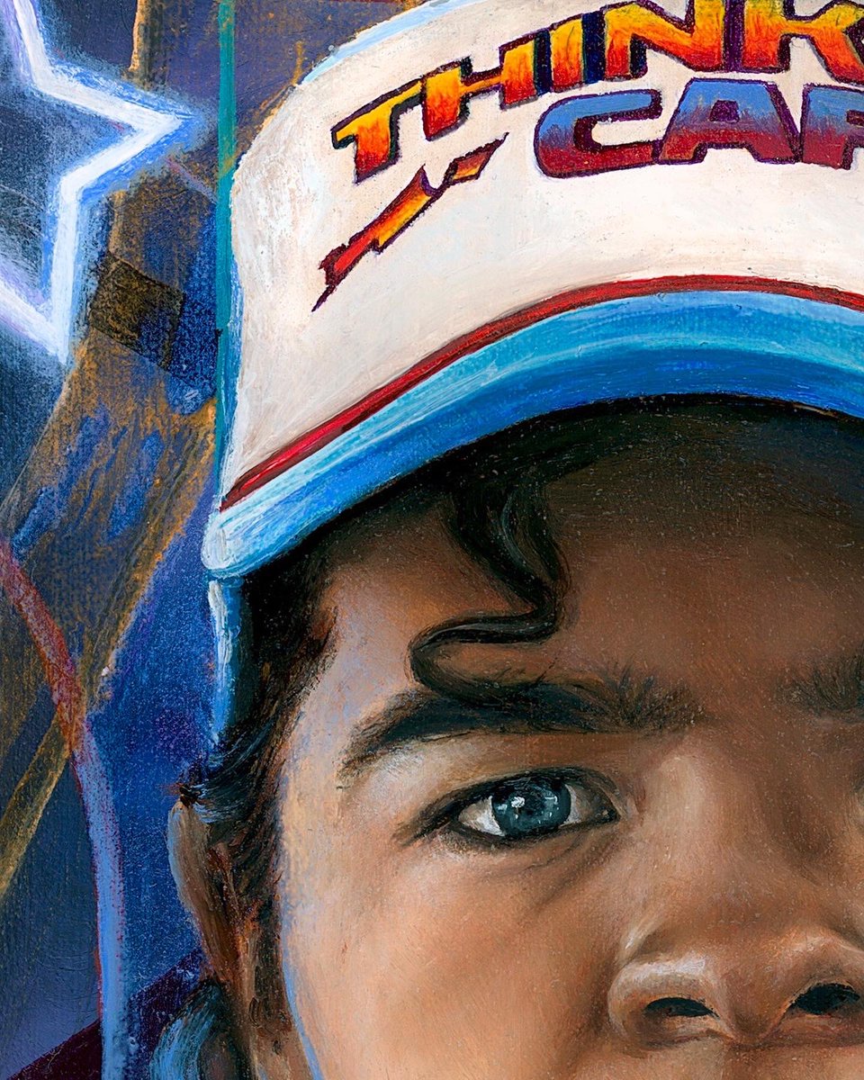 Painting the Stranger Things characters part 1: Dustin ⭐️❤️ <a href="/GatenM123/">Gaten Matarazzo</a> <a href="/Stranger_Things/">stranger things</a>