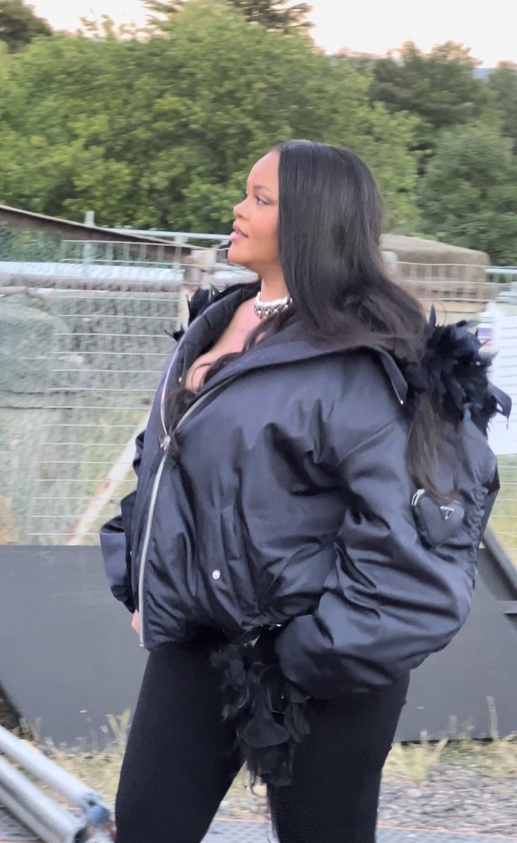Rihanna Steps Out in All Back Look at Wireless Festival in First Appearance Since Giving Birth