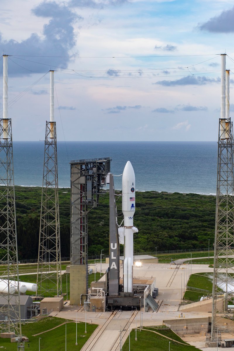 Launch Weather Officer Jessica Williams says conditions are trending in the right direction, but needs a few more minutes until the final red weather rule can be cleared. bit.ly/av_ussf12