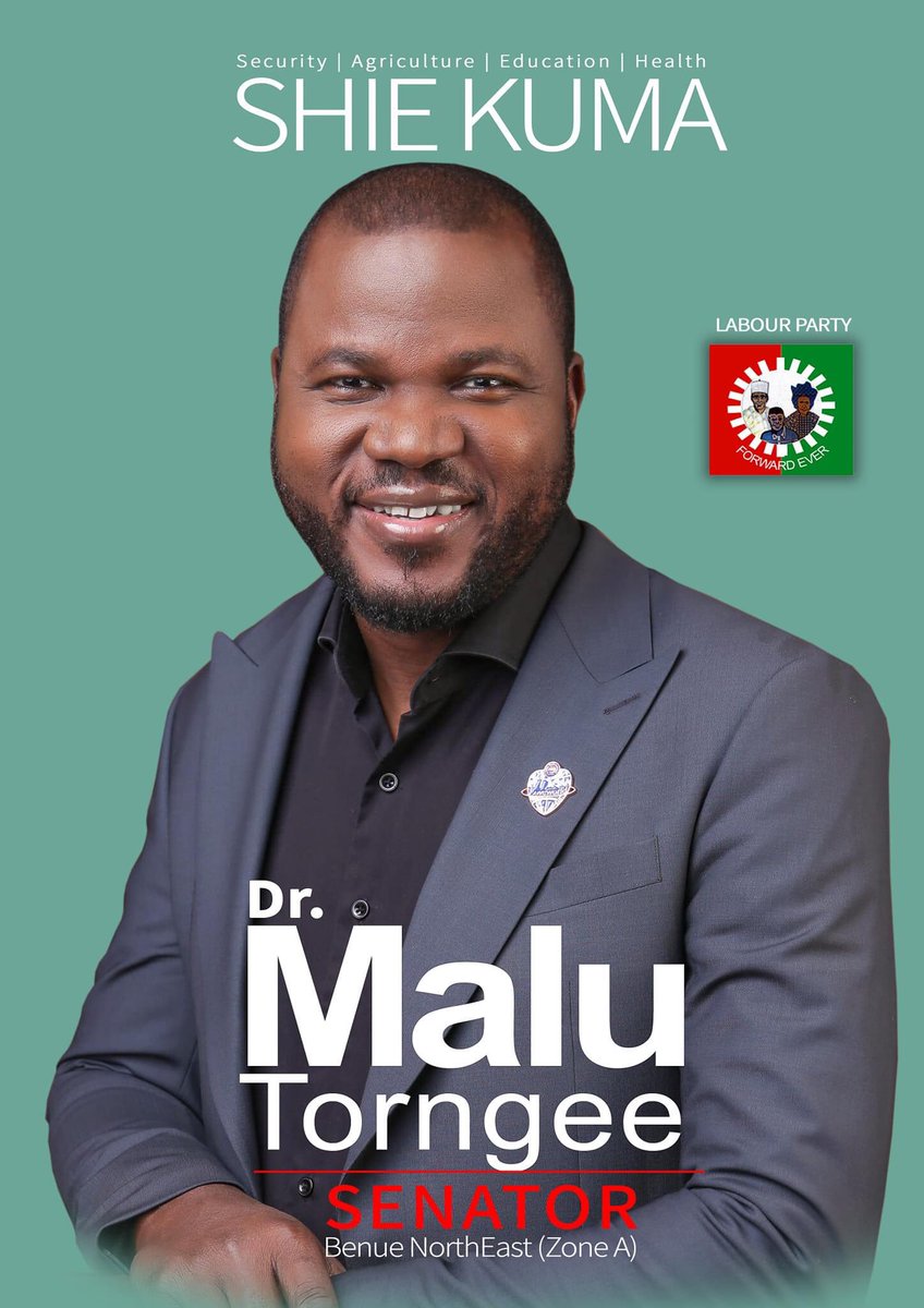 Tivyouths4PO's tweet photo. Our Labour Party senatorial candidate for Benue Zone A, Dr Torngee Malu.

He is a qualified medical doctor, plastic surgeon &amp; humanitarian.

Benue is Po-sitively Obidient. https://t.co/PLSTp5JE3A