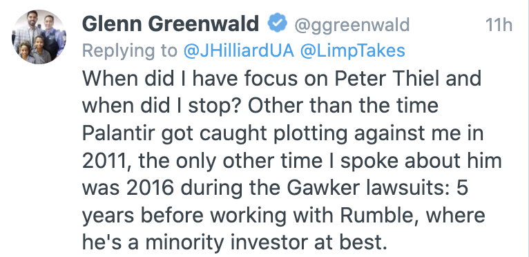 ProjPM's tweet photo. Many of us were pursued by Thiel, his partner firms, and the FBI for exposing this conspiracy, which also targeted labor unions, @Wikileaks, assorted journalists, kids. By the time I got out of prison, Thiel had payed off Greenwald, created the alt-right, and installed Trump. https://t.co/PGWDVEdY8x