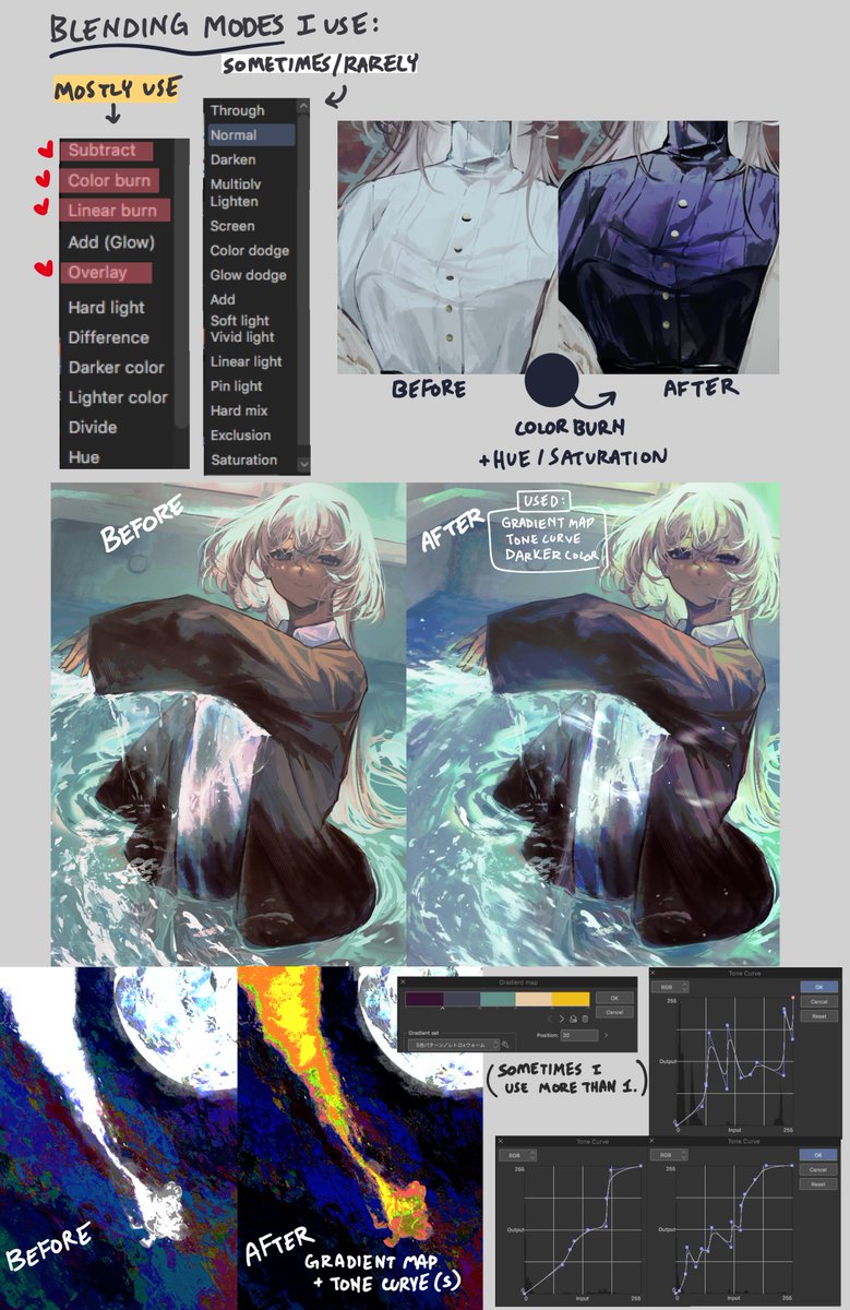 poursuu's tweet photo. decided to share a very messy list of brushes + other things I use to paint using Clip Studio Paint!

❗️I'm not great at explaining/teaching thoroughly, just sharing what I use with examples!!
‼️some may not be free!

the links to the brushes/assets will be in thread vvv https://t.co/BnSgzGYcXM