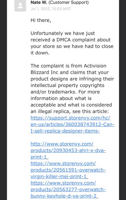 I just got DMCA complaints from @ATVI_AB this morning for cosplaying Sakimi&rsquo;s Fanarts (not official)<a class="tags" target="_blank" title="On Twitter" href="/?out=eyJ0eXAiOiJKV1QiLCJhbGciOiJIUzUxMiJ9.eyJpYXQiOjE3MTgyNDI4NzUsImlzcyI6InR3cG9ybnN0YXJzLmNvbSIsIm5iZiI6MTcxODI0Mjg3NSwiZXhwIjoxNzQ5Nzc4ODc1LCJyZWRpcmVjdF91cmwiOiJodHRwczovL3R3aXR0ZXIuY29tL0FUVklfQUIifQ.o1c_fEtz8WXPpIIFkTKaCiSieE1XjScPlZYJsLE1MEqnBtxCLK7Ocs-VxfN1IKQj_PlE_oHGUj4DFst-btvvBQ">@ATVI_AB</a><a href="/tag/happyvalentinesday"class="tags"><span>#happyvalentinesday</span></a>