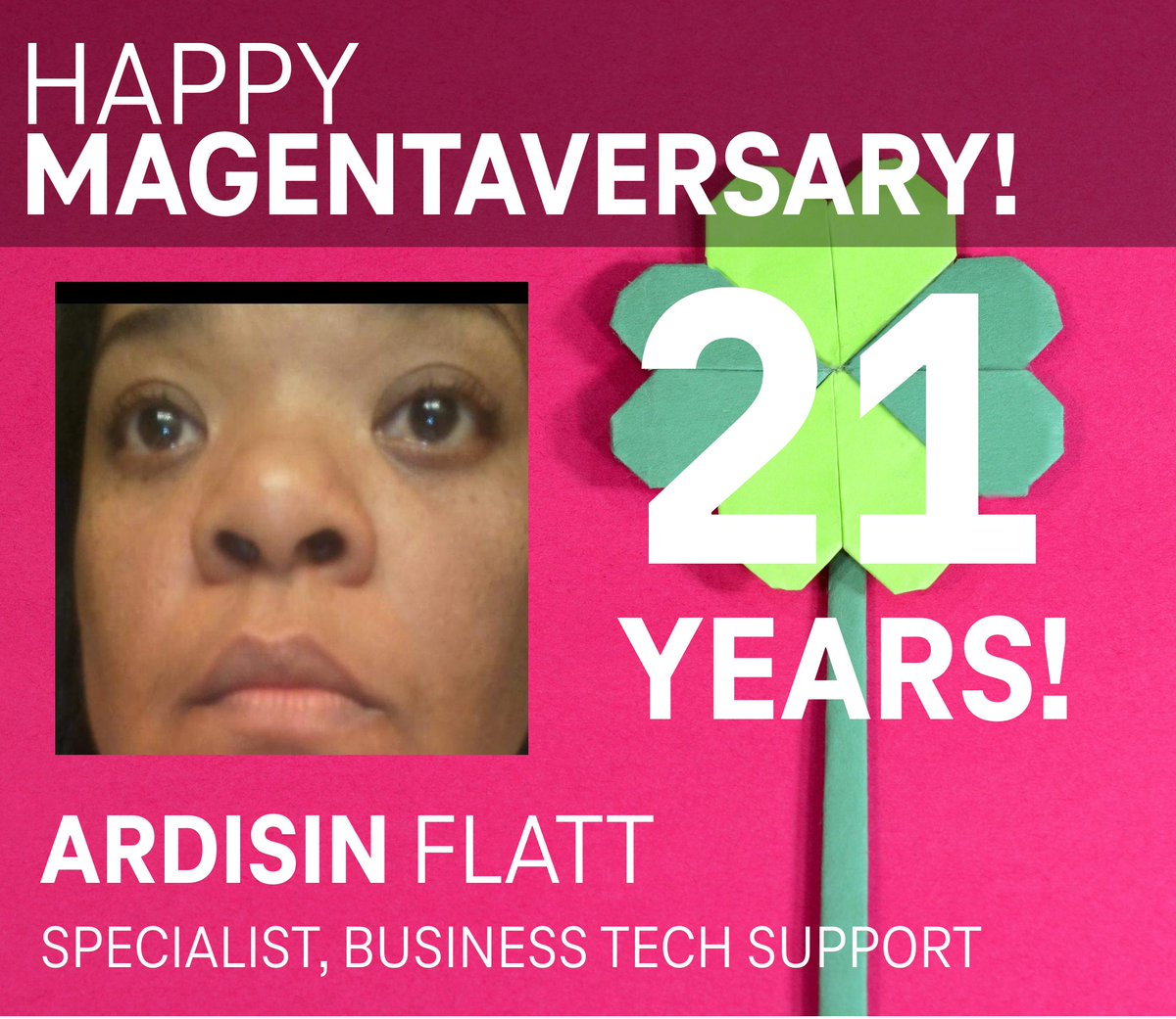 SouthTfb's tweet photo. HAPPY MAGENTAVERSARY!! https://t.co/9EMB57YNbX