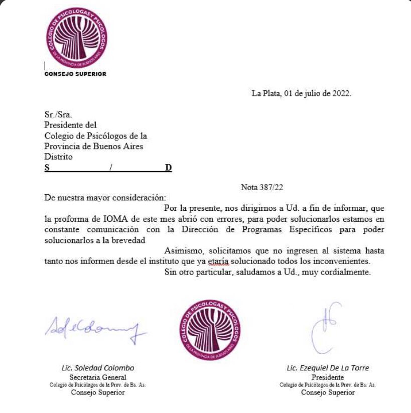 PbaPsicologos's tweet photo. @IOMAgba @leonardoverna otro obstáculo para prestadores de #SaludMental  #IOMA Un manoseo constante. Cuando no son los pagos es el sistema y viceversa! 👎😠🔥 @PbaPsicologos https://t.co/3k4gnJjgdG