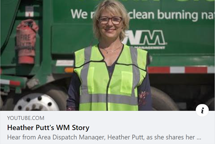 kathyklein4's tweet photo. Consider joining the WM team for a lifetime career of service to community and the environment.  WM has great opportunities.
Heather leads our dispatch team and knows how our drivers make a difference everyday in your communities.
https://t.co/bt7VI9B8KV https://t.co/hvq6v0F2Lg
