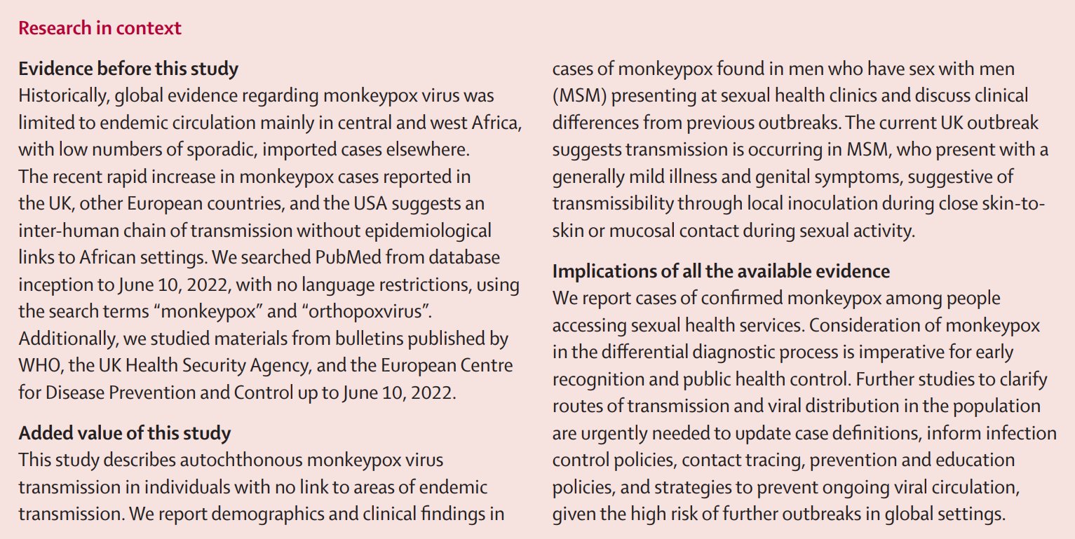 Symptoms of monkeypox differ from previous outbreaks