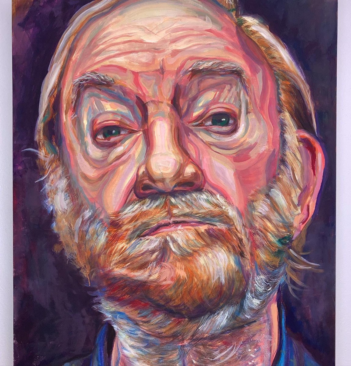 Sin título.
Óleo sobre lienzo. (Oil on canvas).
100x150.

La pintura tiene el poder de curar. Cuando te fundes con el proceso creativo fluyes y te adentras en el propio ser, es él quien realiza la obra. 

Sin más… 🌿🧘🏻‍♂️