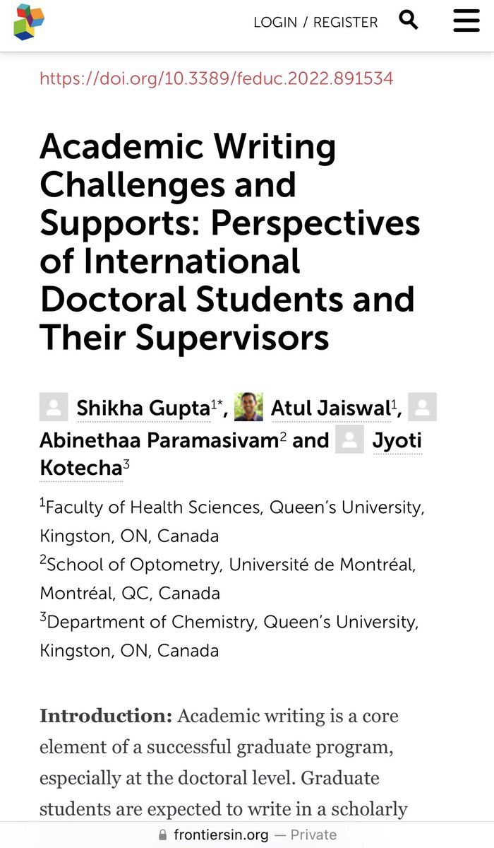 On a journey as #international student and creating my identity as a scholar, I went through a learning curve, which I turned into this contribution! I wish findings get up taken when it comes to designing and delivering services for #internationalstudents <a href="/queensu/">Queen's University</a>