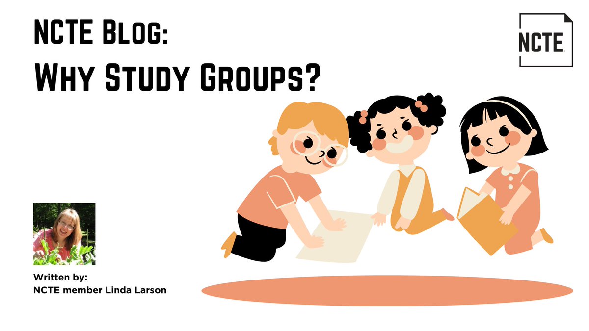 ncte's tweet image. “Giving students the practice of working in a group in a low-pressure environment helped their mental health during the semester. . .”
Learn about and consider study groups in this thoughtful blog post by NCTE member Linda Larson: bit.ly/study-group-bl… 
#NCTEblog #StudyGroups