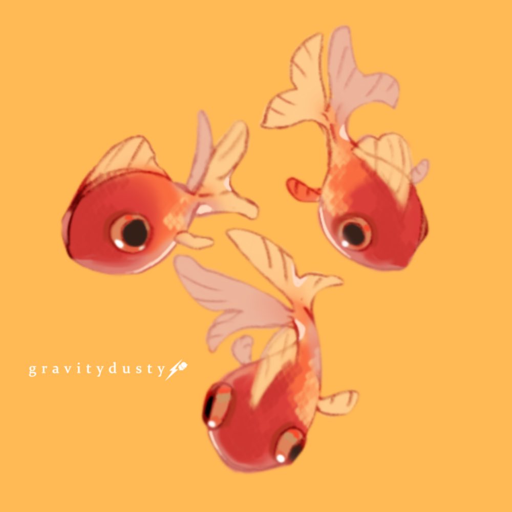 「Some fishies for my sister 」|𝐆𝐑𝐀𝐕𝐈𝐓𝐘✦먼지のイラスト