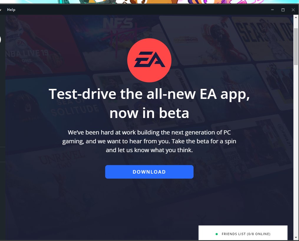 devilsrevenge99's tweet photo. @Deefensraum @hetisemma Yeaa, EA app word de nieuwe origin
https://t.co/yPIpFNu4h1
Maar EA kreeg te weinig vrijwillige beta testers, dus nu schuiven ze het maar gewoon door je keel :/ https://t.co/MHnI2X1kly