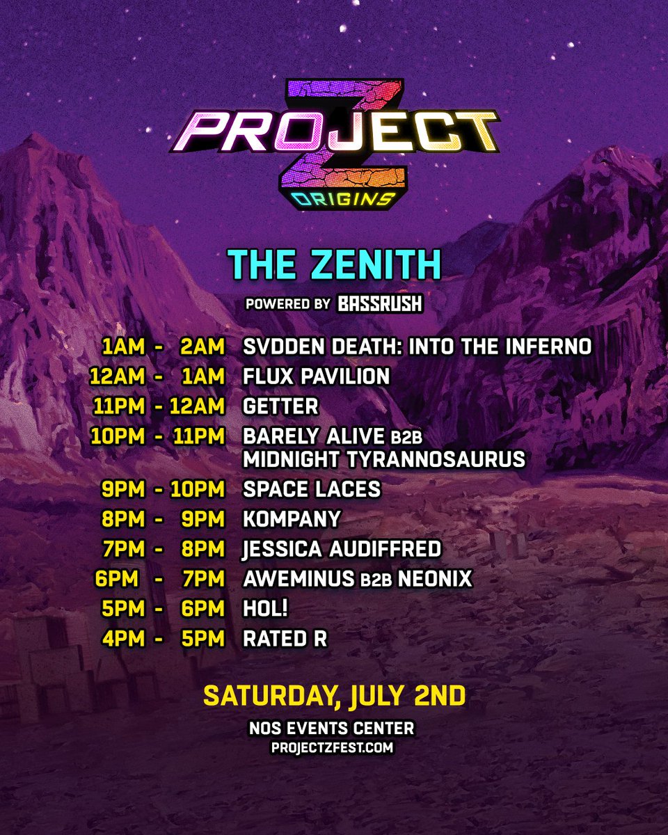 ProjectZ_Fest's tweet photo. The Final Countdown - we return with the unstoppable forces of @bassrush at #ProjectZFest in just 24 hours!⚡️ Have you made your schedule in the Insomniac App yet?⌚️
Although Grafix can not make it & will be missed, we're excited to witness @Blankemusic Presents ÆON:MODE ⛽ https://t.co/f4z6Qqazb1