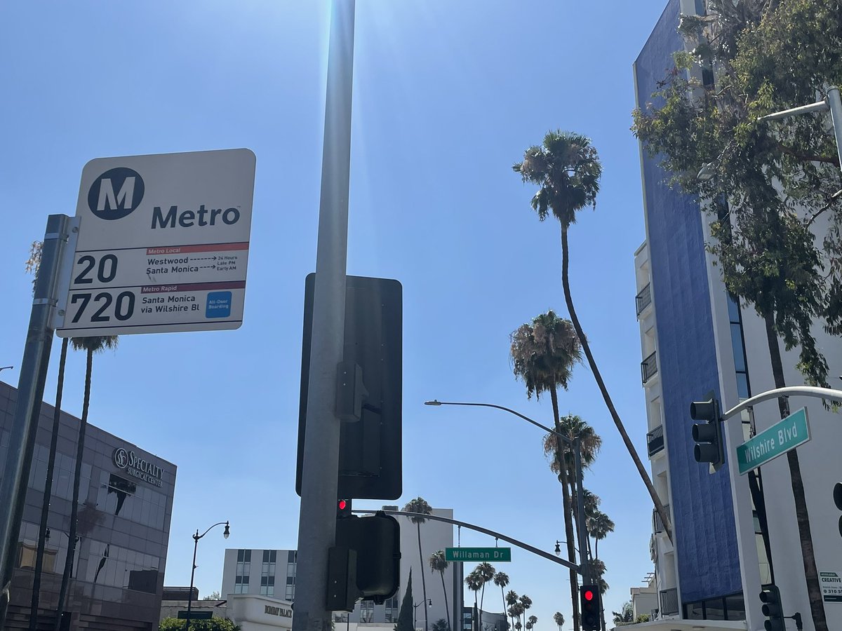 adaman797's tweet photo. @transitapp @metrolosangeles Can you update map data for Transit app to include the 720 stop at Wilshire and Willaman in Beverly Hills? https://t.co/cTzYV3s6bJ