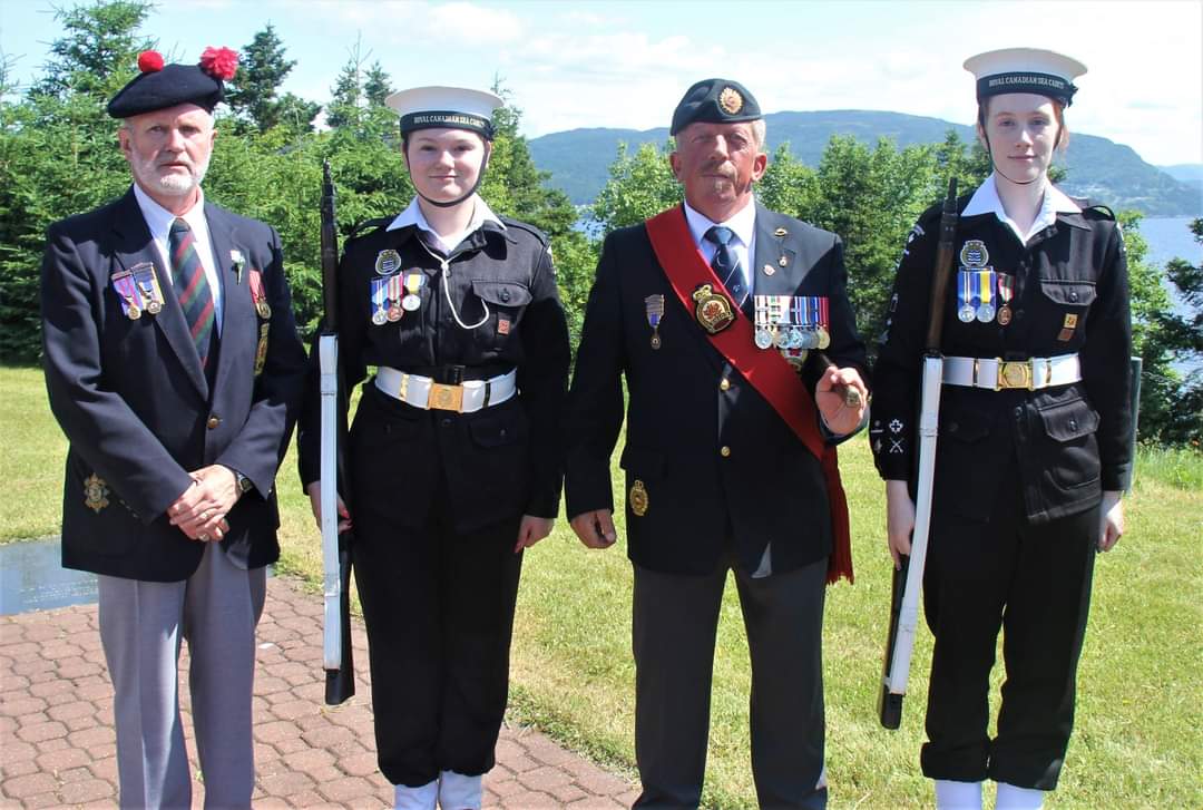 "On July 1, 1916, the NL Regiment suffered immense loss on the battlefield of Beaumont-Hamel in France during the Battle of the Somme. They encountered significant machine gun fire and only 68 returned to answer roll call the next morning". Pic: Sea Cdts Titterington &amp;  Rubia