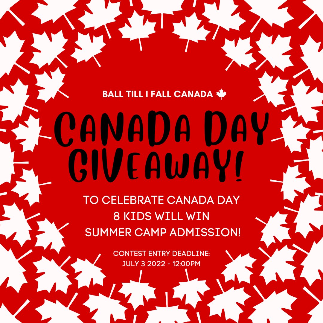 🇨🇦Happy Canada Day🇨🇦 To celebrate Canada Day we are giving eight kids the chance to go to summer camp for free (July &amp; August)
Pls like &amp; share this instagram contest!