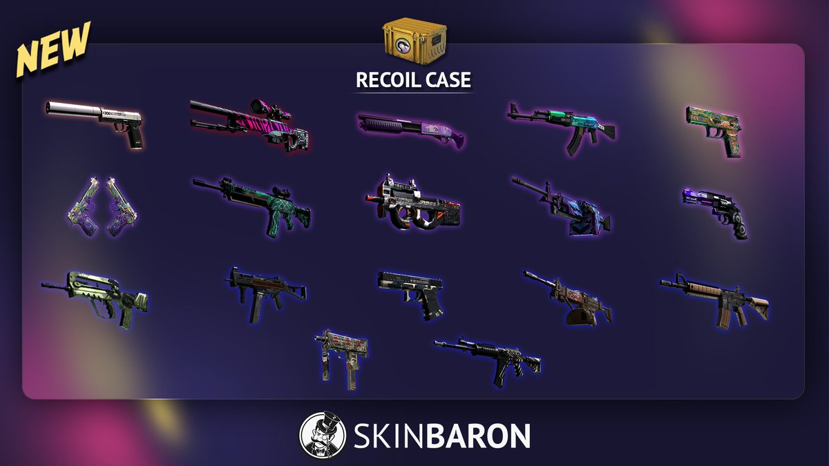 SkinBaronEN on Twitter "The new Recoil Case just dropped and those are
