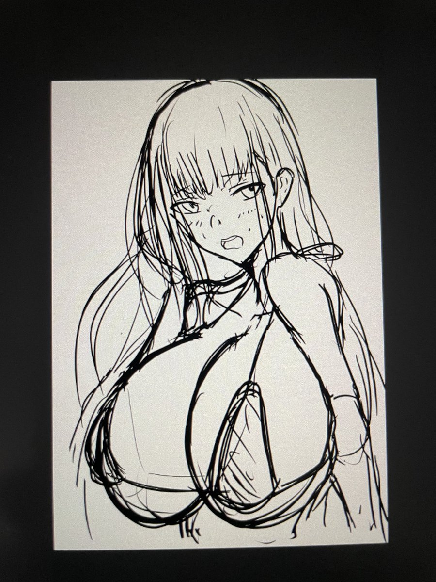 これは本当に単なる落書きかつ色も超適当ざっくりなんですが、
塗りのレイヤー4枚でそれっぽくはなるんですよねー...というシンプル感→より鮮やかにしていきたいところ。。 