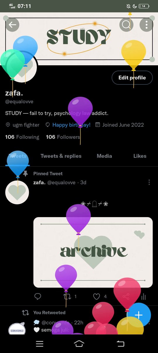 equalovve's tweet image. Wkwkwk ada balon balonnya