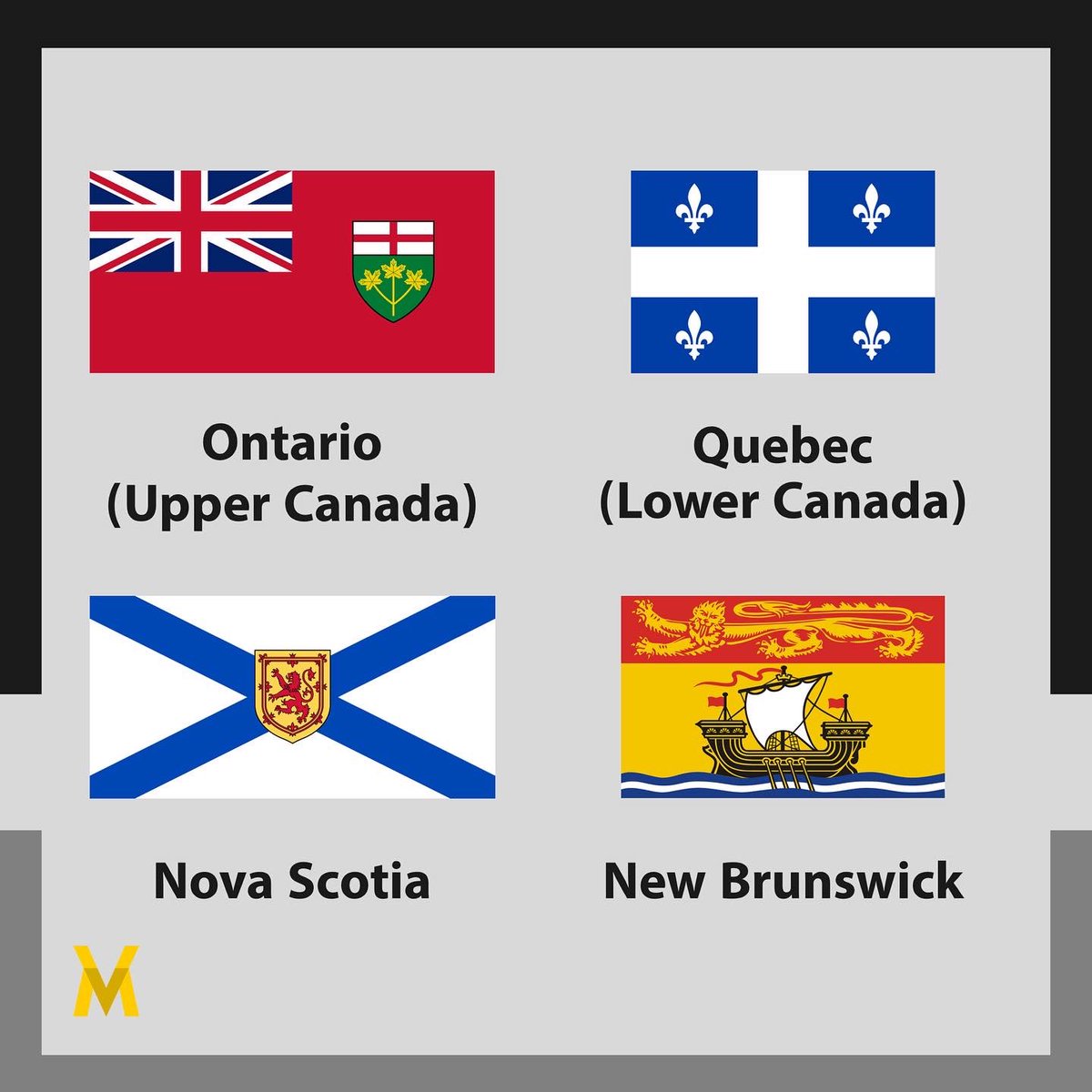 1 July 1867 was the day of Canada’s Confederation. The Province of Canada and the British colonies of New Brunswick and Nova Scotia united as the Dominion of Canada.
#canada #history #vexillology #flags #CanadaDay