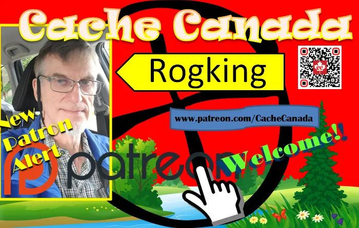 New Patron Alert! Long time follower Rogking has signed on to be a patron! Welcome Rogking!

Become a patron too
patreon.com/CacheCanada
#geocaching #CacheCanada
 #fun #adventure