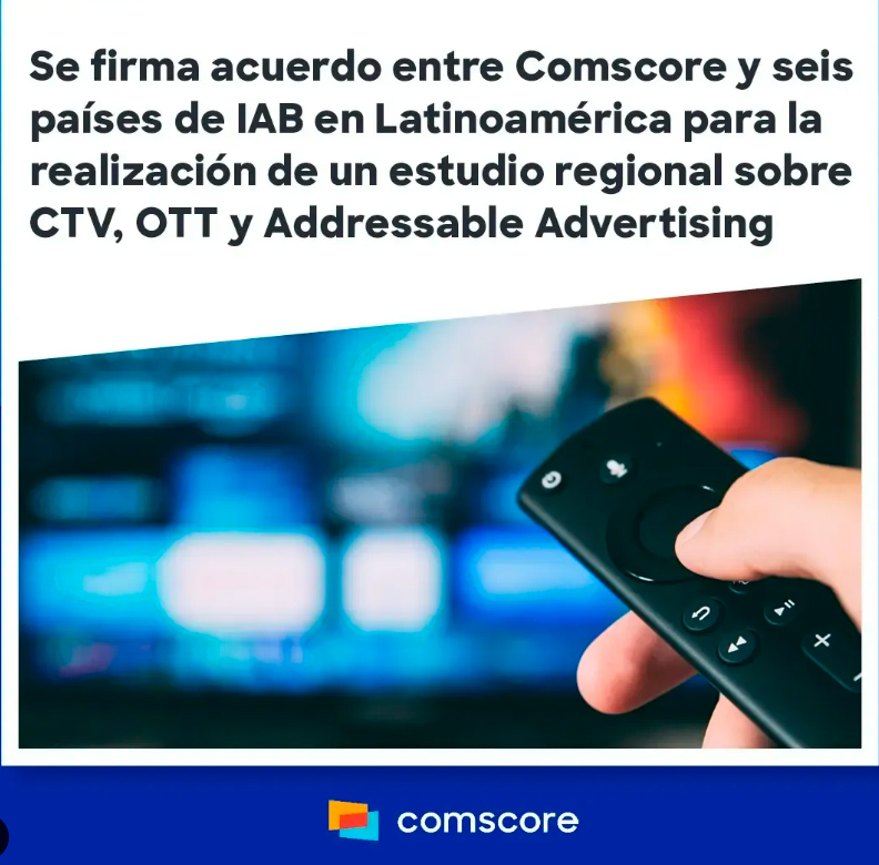 Cámara de Anunciantes 🇦🇷 (@caa_anunciantes) on Twitter photo Acuerdo entre <a href="/Comscore/">Comscore</a>LatAm y 6 países del IAB en LatAm para la realización de un estudio regional sobre CTV, OTT y Addressable Advertising
comscore.com/lat/Prensa-y-E… #SociosCAA @Comscore <a href="/IAB_Argentina/">IAB Argentina</a> @IABchile @IABcolombia @IABmexico @IABperu @IABuruguay <a href="/grichaud/">Gabriel Richaud</a> <a href="/roceflo/">Rodrigo Cerón</a> Acuerdo entre <a href="/Comscore/">Comscore</a>LatAm y 6 países del IAB en LatAm para la realización de un estudio regional sobre CTV, OTT y Addressable Advertising
comscore.com/lat/Prensa-y-E… #SociosCAA @Comscore <a href="/IAB_Argentina/">IAB Argentina</a> @IABchile @IABcolombia @IABmexico @IABperu @IABuruguay <a href="/grichaud/">Gabriel Richaud</a> <a href="/roceflo/">Rodrigo Cerón</a>