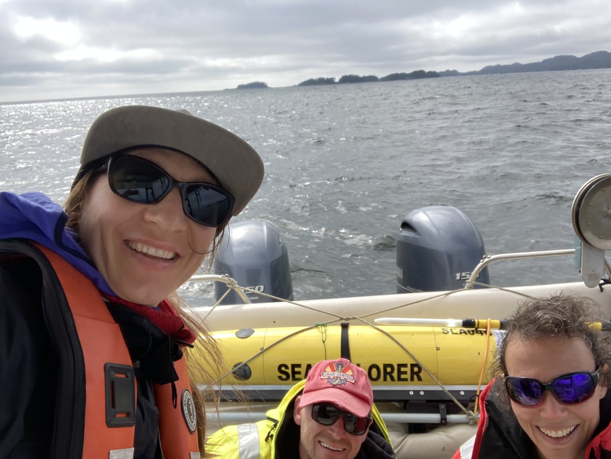 I'm lucky to take part in a Canada Day @cproof_uvic glider recovery by @HakaiInstitute  in Hakai Pass, #Heiltsuk Territory, working with @UVicSEOS @FishOceansCAN @UBCeoas #oceanclimate
