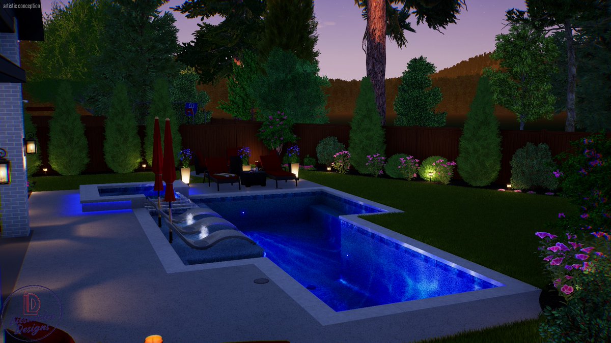 When you need 3D renderings an 2D plans reach out to us! With attention to detail and neighborhood settings your client will notice. Message us for details. #3drender #3drendering #pool #pooldesign #poolplans #structurestudios #pebbletech liesureleedesigns.com