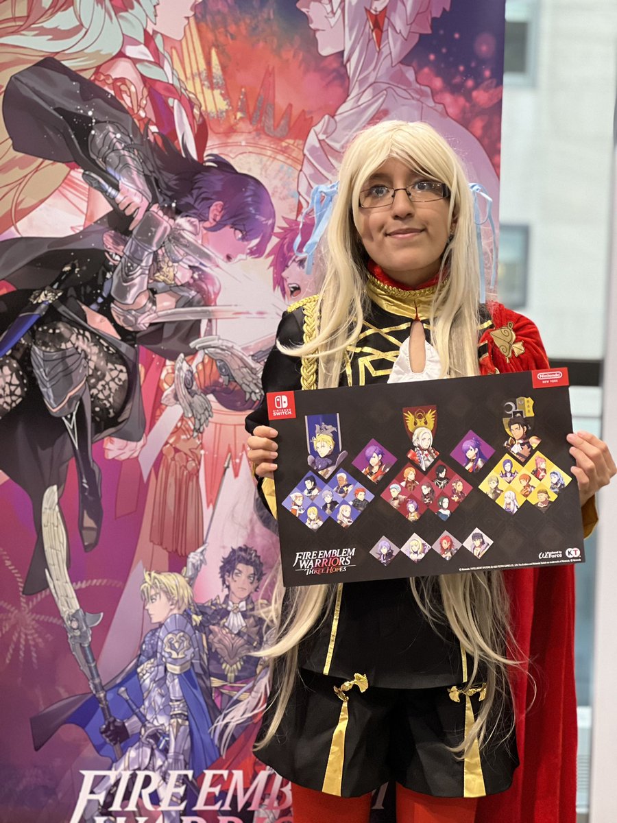 NintendoStoreUS's tweet image. A big thank you to all the fans who attended our #FireEmblem Warriors: Three Hopes meetup at #NintendoNYC!