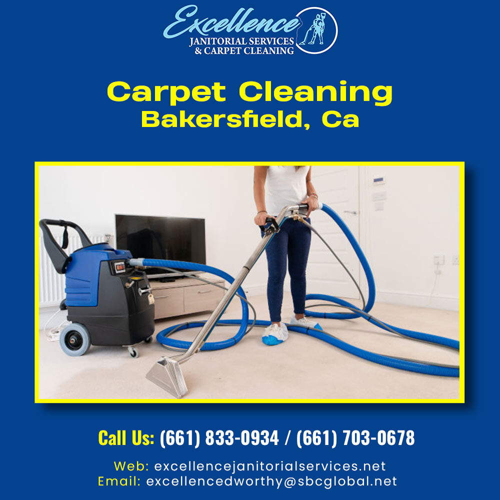 With Excellence Janitorial Services & Carpet Cleaning in Bakersfield, California you can leave the maintenance and #carpet #cleaning services to us and enjoy the beautiful carpet! 
excellencejanitorialservices.net/carpet-cleanin…
#carpetcleaning #cleaningservice #bakersfield