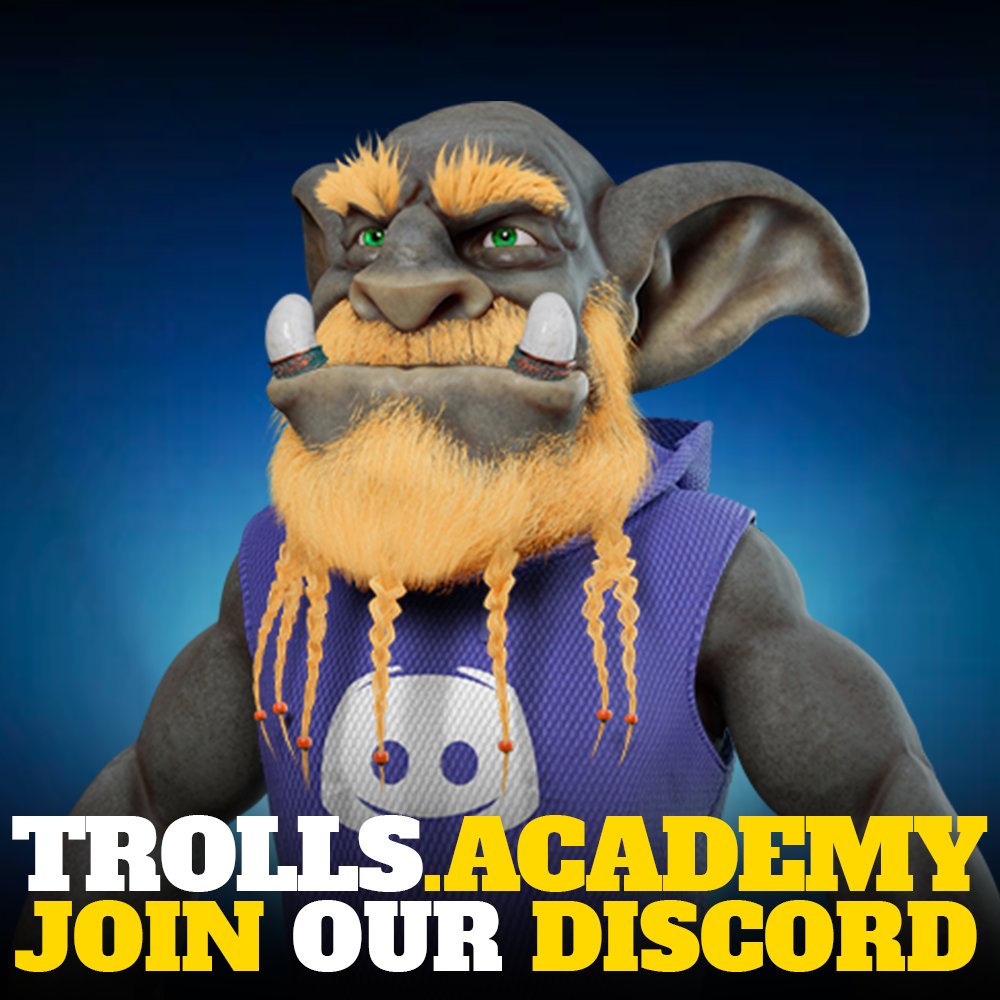🎟 WL Giveaways on Discord:
discord.gg/fwWuNsHQWh

✅ 10000 Unique Trolls
✅ 14 Tribes
✅ Full frame 3D characters
✅ Over 200 traits
✅ Staking platform
✅ Earn $TROLL and $SNACK Token

#NFT #NFTCommuntiy #NFTinvestor #NFTdrop #NFTartist #NFTGiveaway