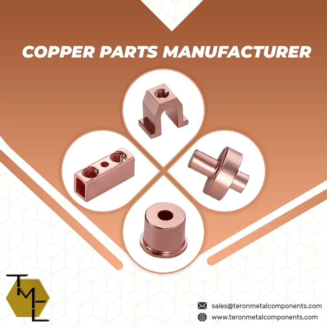 TeronMetal's tweet image. Get high-quality #CopperParts that are made of quality raw materials and advanced technology. Contact us to know more. 

buff.ly/3NtNi8w 

#CopperComponents #CopperPartsManufacturers #CopperInsert #CopperFittings #CopperConnectors #BrassCopperParts #CNCCopperparts #USA