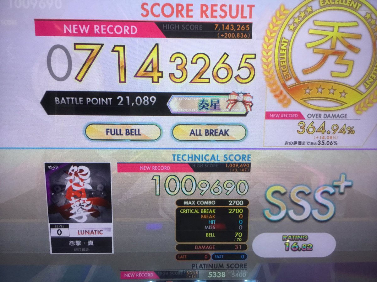 怨撃・真、ABFB完走！！！！！！！！！！！