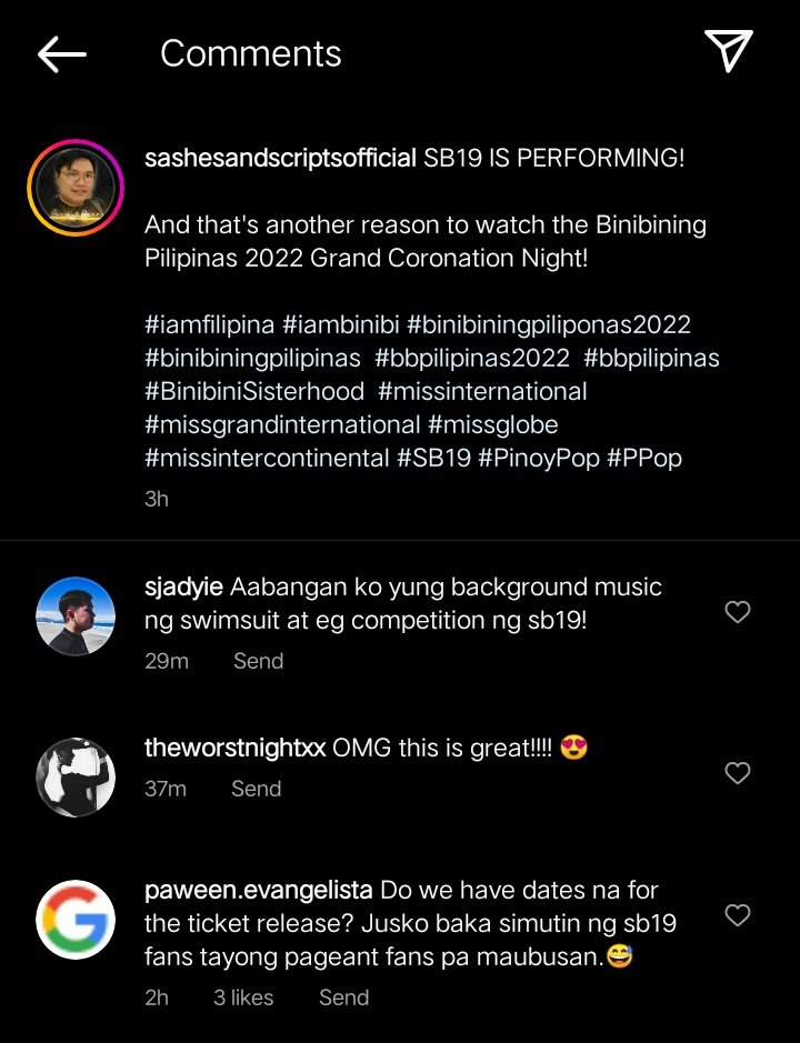 ATinAC20's tweet photo. May panawagan po ang mga fans ng beauty pageant baka daw sila pa maubusan ng ticket dahil sa fans ng SB19 hahahaha

Malipayong SB19xATINday
@SB19Official 
#ATINgReunionSaCDO

#STANWORLD #SB19 https://t.co/MpooJKz306