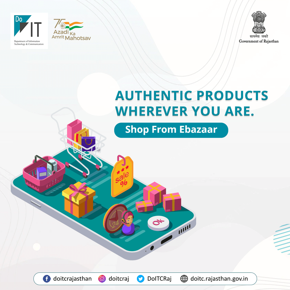 DoITCRaj's tweet photo. eBazaar gives you authentic products in Rajasthan wherever you are. Don't wait, visit the website: https://t.co/VBPUQE1mpD and shop now.
#DoITC #eBazaar https://t.co/TsjQ0M9gU4