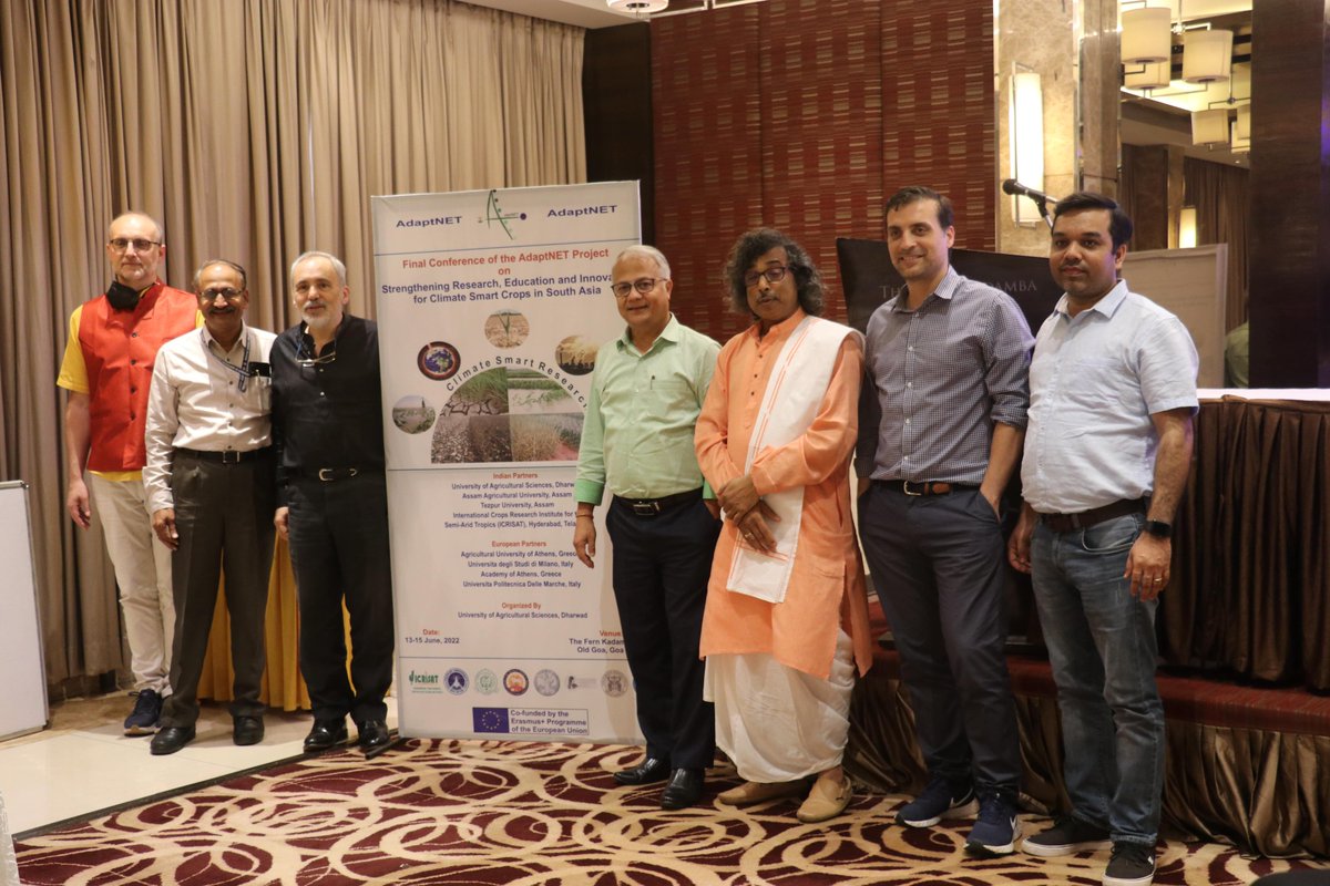 The final Conference of the AdaptNET project was held in Goa from 13-15 June 2022. The UAS Dharwad hosted the conference and was coordinated by DBT-NECAB, AAU, Jorhat. Over sixty participants from European and Indian partner institutions participated in the conference.