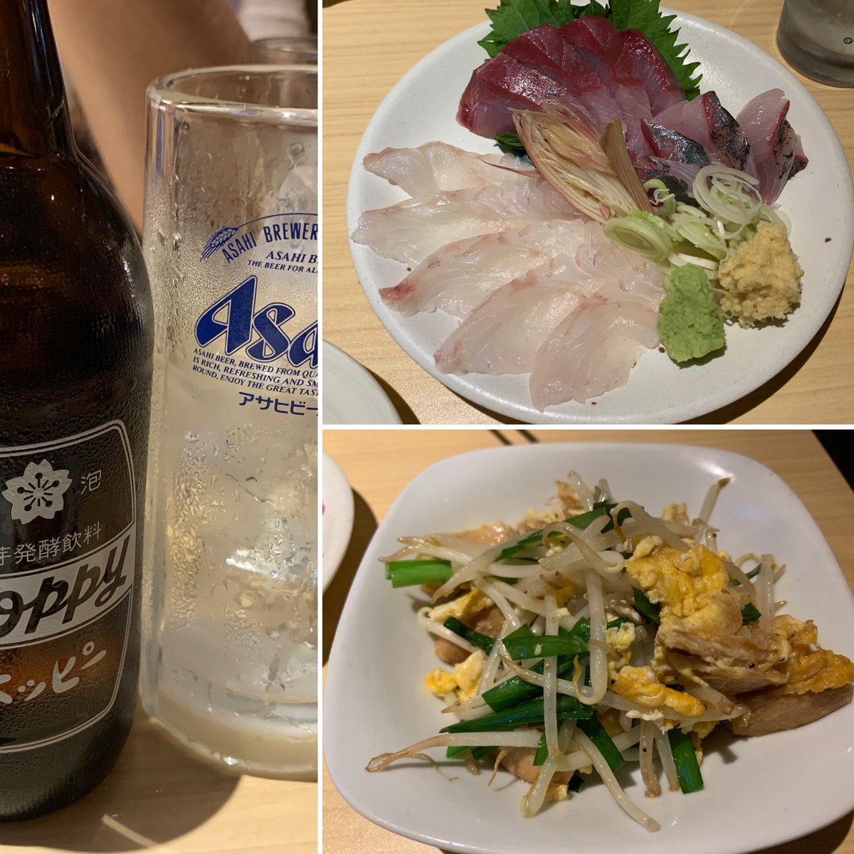 aca_siss's tweet photo. 刺し盛、美味しかったぁ。
ふーちゃんぷるー、美味しかったぁ。
お酒もその他のものも美味しかった！
美味しくてグッドルッキング👍

#徳兵衛 #神田 https://t.co/VS6reYzkgZ