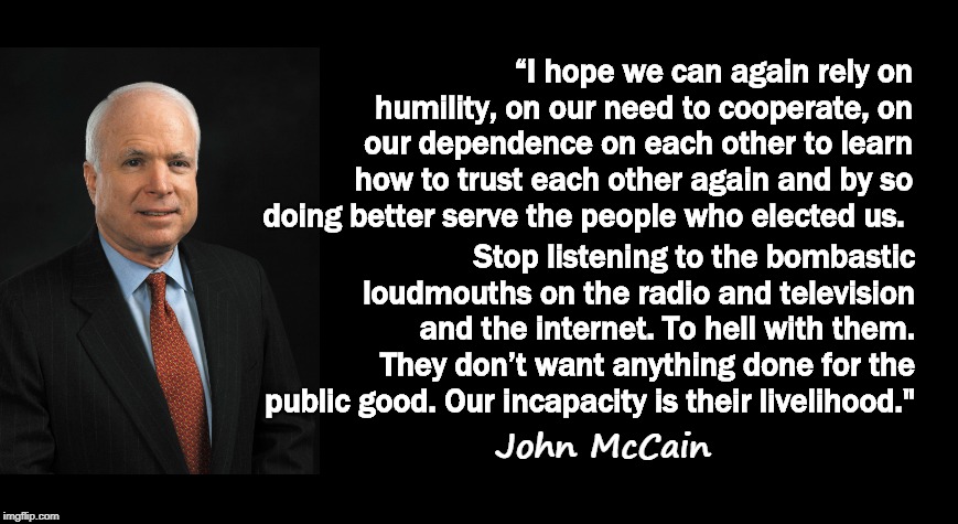 @LindseyGrahamSC #MedalofFreedom This is a good time for all of us to remember what John McCain stood for, sadly the @GOP died when @SenJohnMcCain was buried.